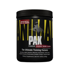 Animal Pak cherry bomb tub shows a complete daily multivitamin for athletes.
