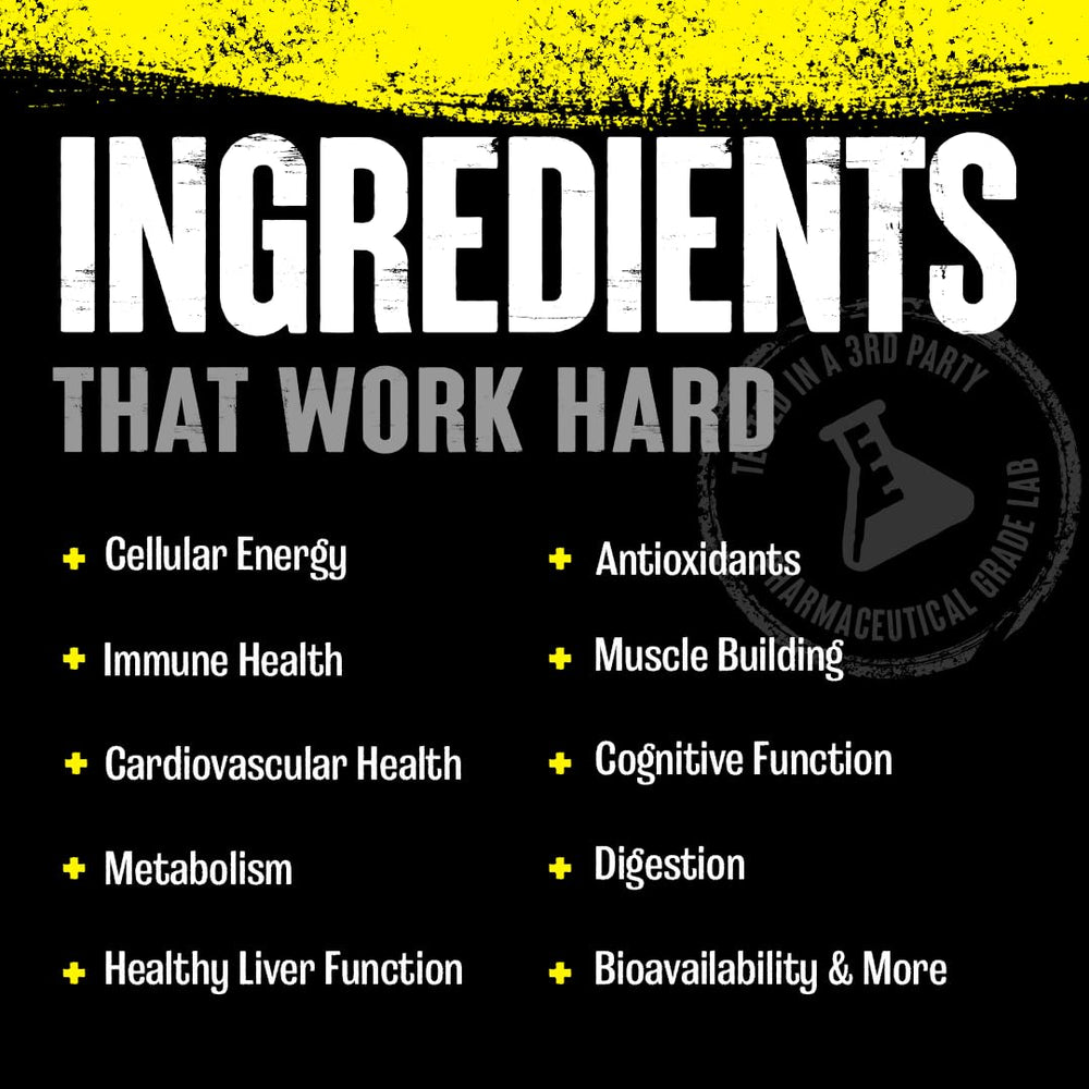 Animal Pak US-manufactured GMP standards ensure quality and safety for daily supplementation.