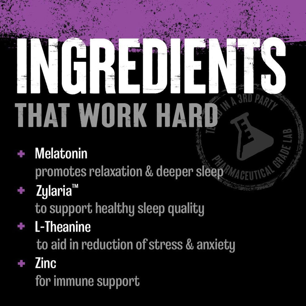 Animal PM capsules close-up highlighting melatonin for sleep support.