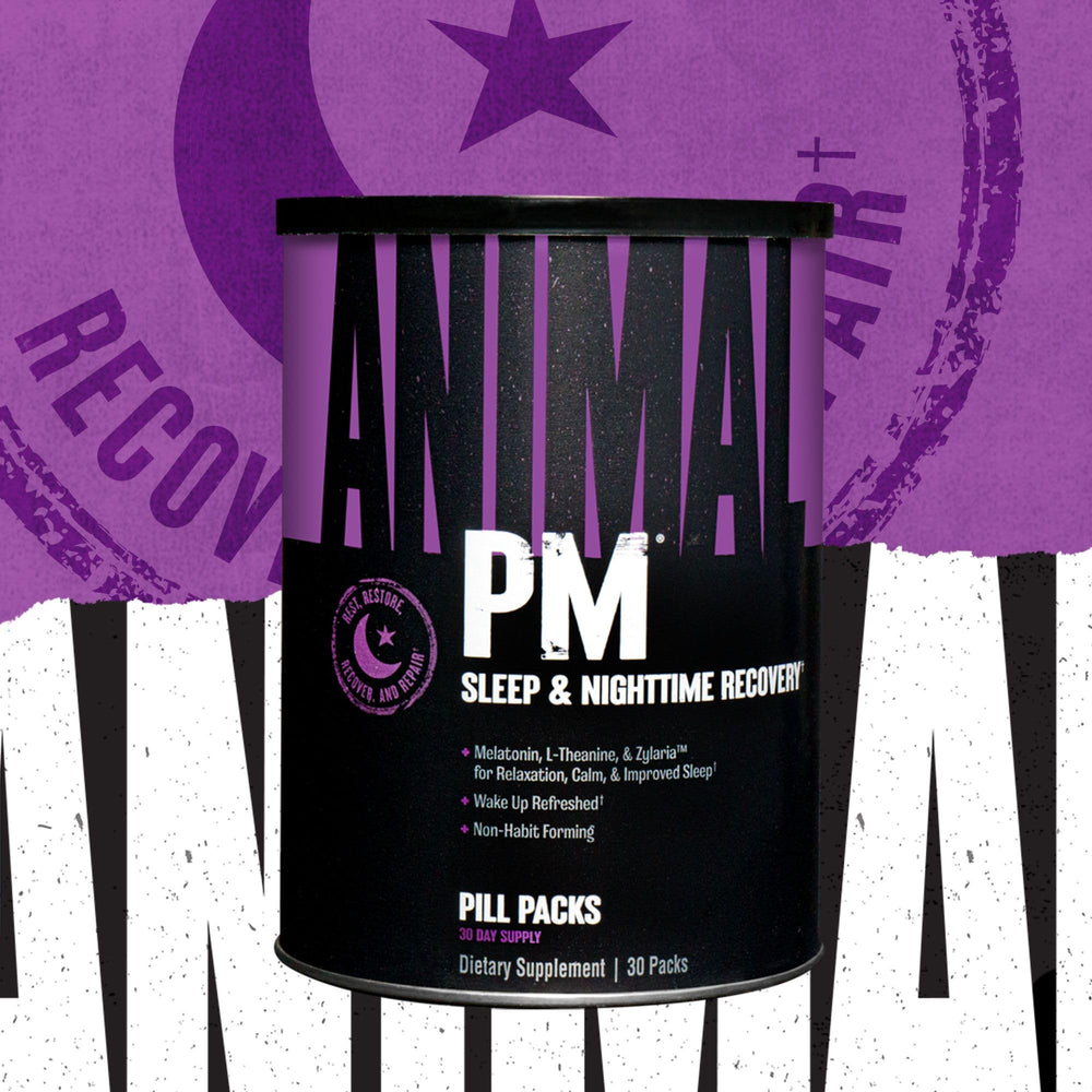 Animal PM capsules neatly placed in gym bag for on-the-go recovery.