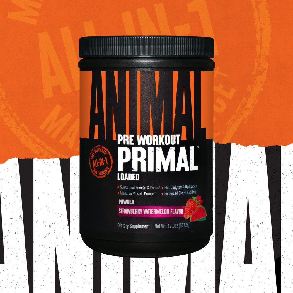 Animal Primal powder scoop close-up for quick mix and energy
