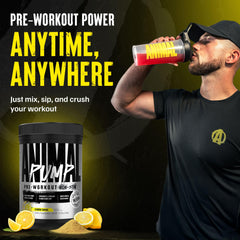 Animal Pump Non-Stim powder dissolving in water for quick activation