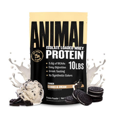 Animal Whey Isolate 25g protein scoop for post-workout recovery.
