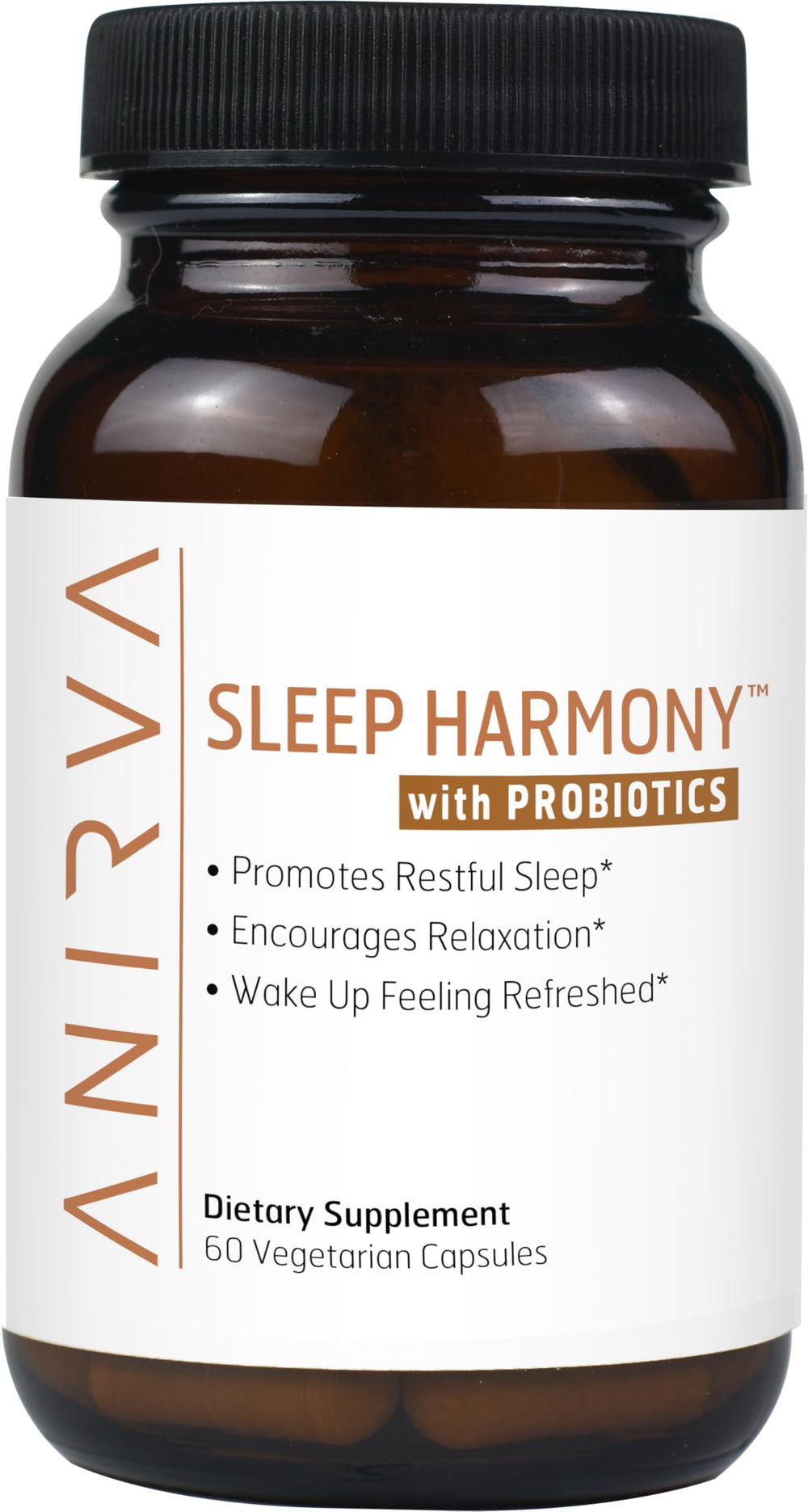 ANIRVA Sleep Harmony bottle close-up suggesting calm before bed