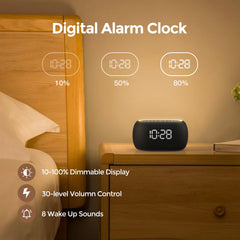 ANJANK alarm clock sleep timer helps fade audio as you drift off