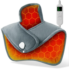 ANLUWIN neck-shoulders-back heating pad on a person for targeted relief