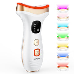 Anpor 7-in-1 massager with LED therapy modes delivering a refreshing glow.