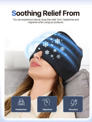 ANRUOLA cooling gel cap delivering targeted cold relief for tension