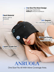 ANRUOLA ergonomic design hugs the head for a comfortable fit