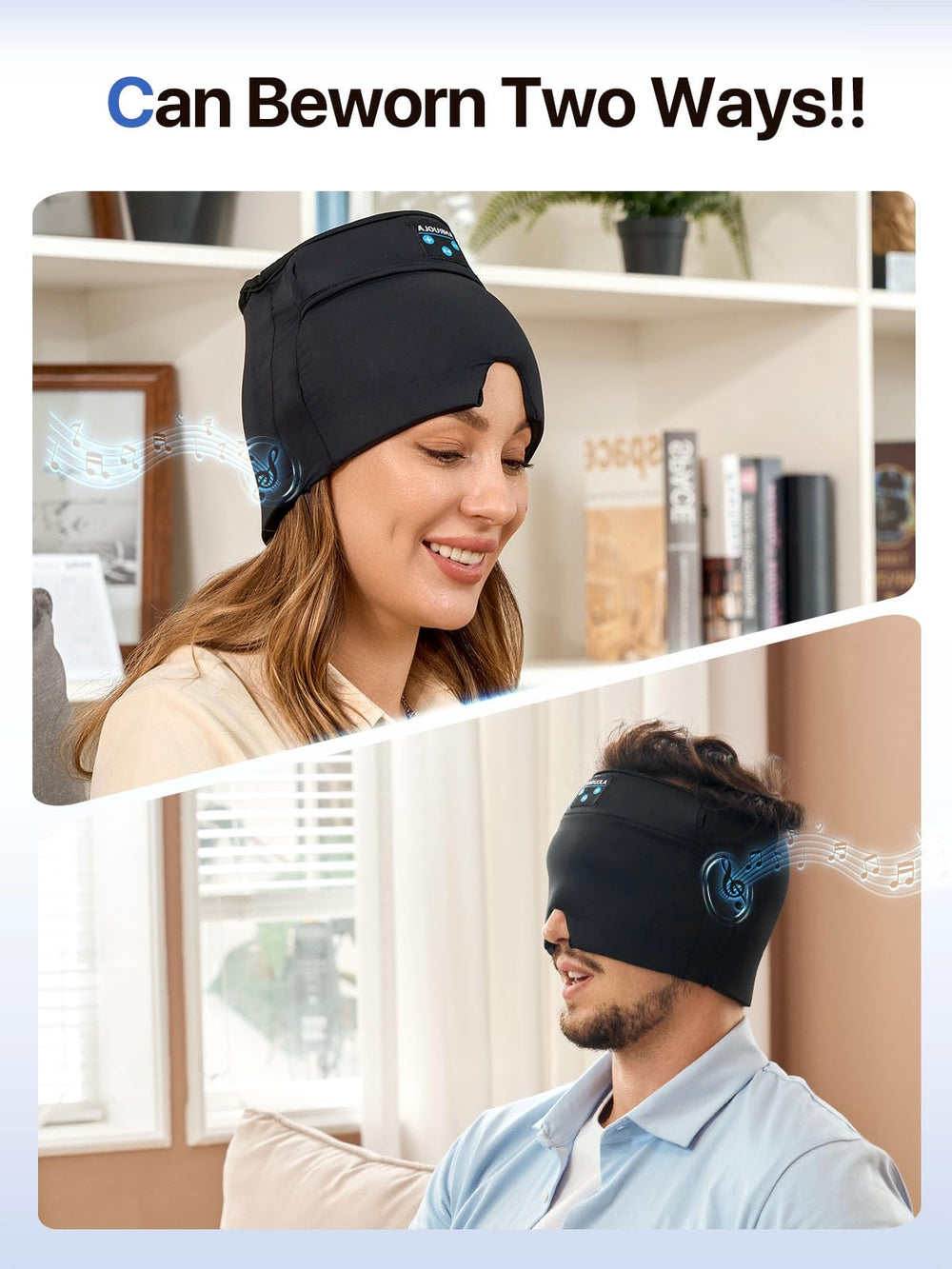 ANRUOLA migraine relief cap ideal for travel, naps, and wind-down routines