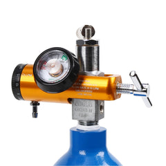 AnteMed CGA-870 oxygen regulator with gauge for quick pressure checks