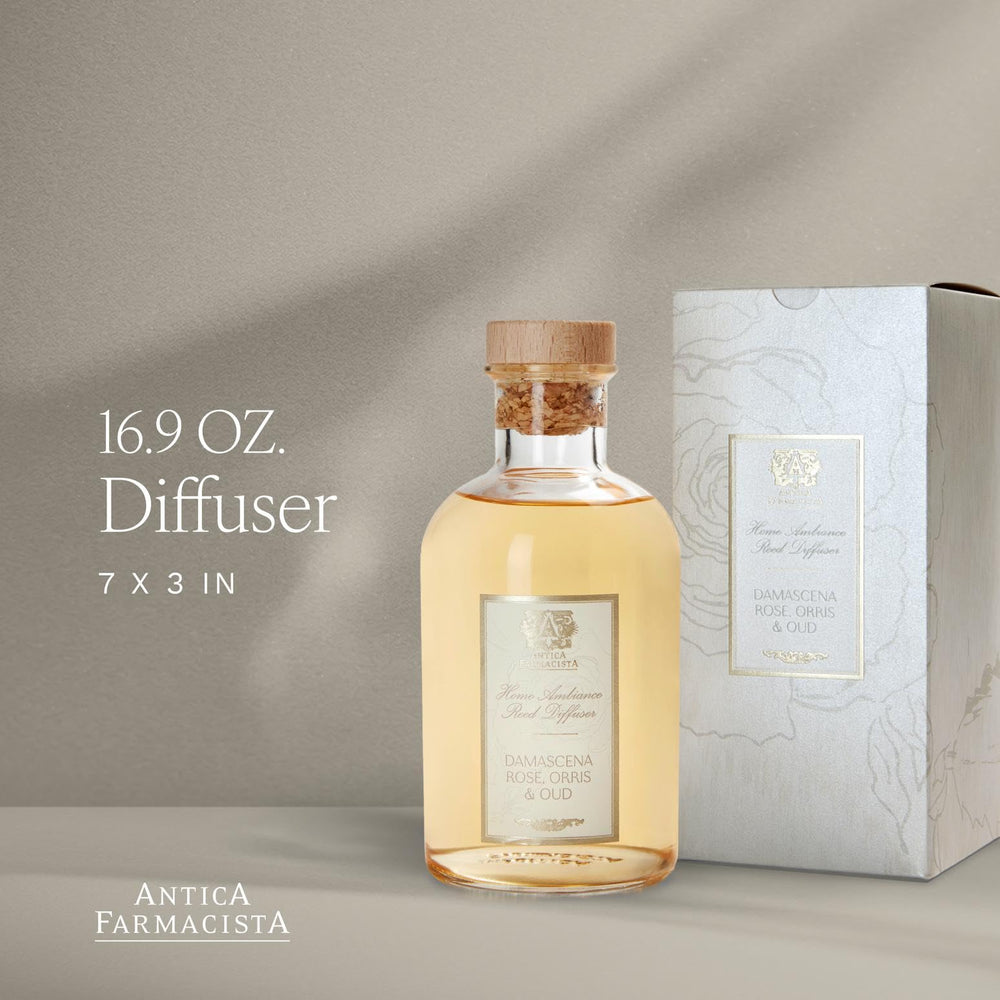 Antica Farmacista rose-iris-orris diffuser close-up for refined scent