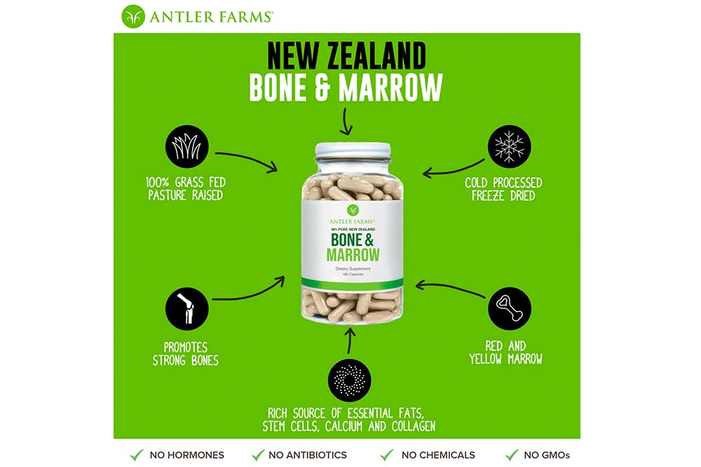 Antler Farms freeze-dried bone extract powder ready for easy daily use.