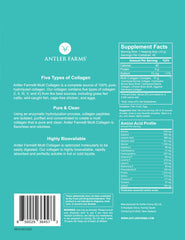 Antler Farms Multi Collagen Powder scoop demonstrates convenient portioning for consistent daily intakes.