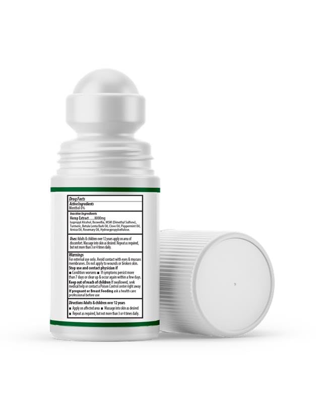 AnuMed Arnica Turmeric ingredients panel highlights the potent blend for natural recovery.