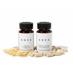 ANYA postnatal multivitamin bottle showing essential breastfeeding nutrients
