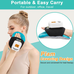 AOBOCO compact massager with carrying bag for travel and daily use.