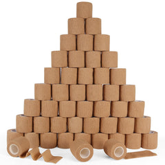 AOITMZAY self-adhesive bandage wrap showing 2x5 yard roll for secure, skin-safe support.