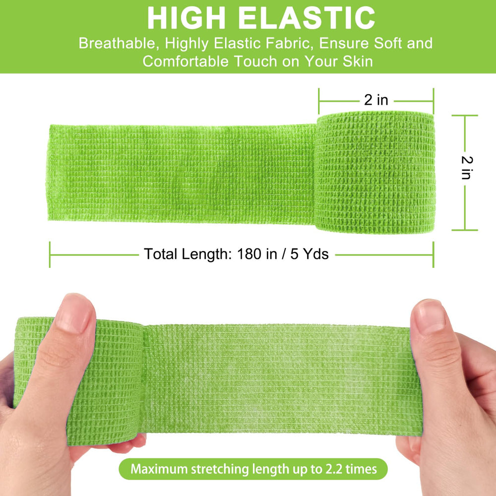 AOITMZAY 2x5-yard red wrap for secure athletic support.