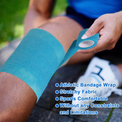 AOITMZAY 2x5-yard yellow wrap provides flexible, skin-friendly adhesion.