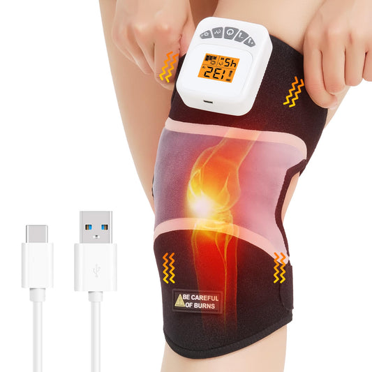 AOKESTE cordless knee massager with battery life for portable relief