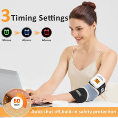 AOKESTE elbow heating pad in wireless use for hands-free comfort.