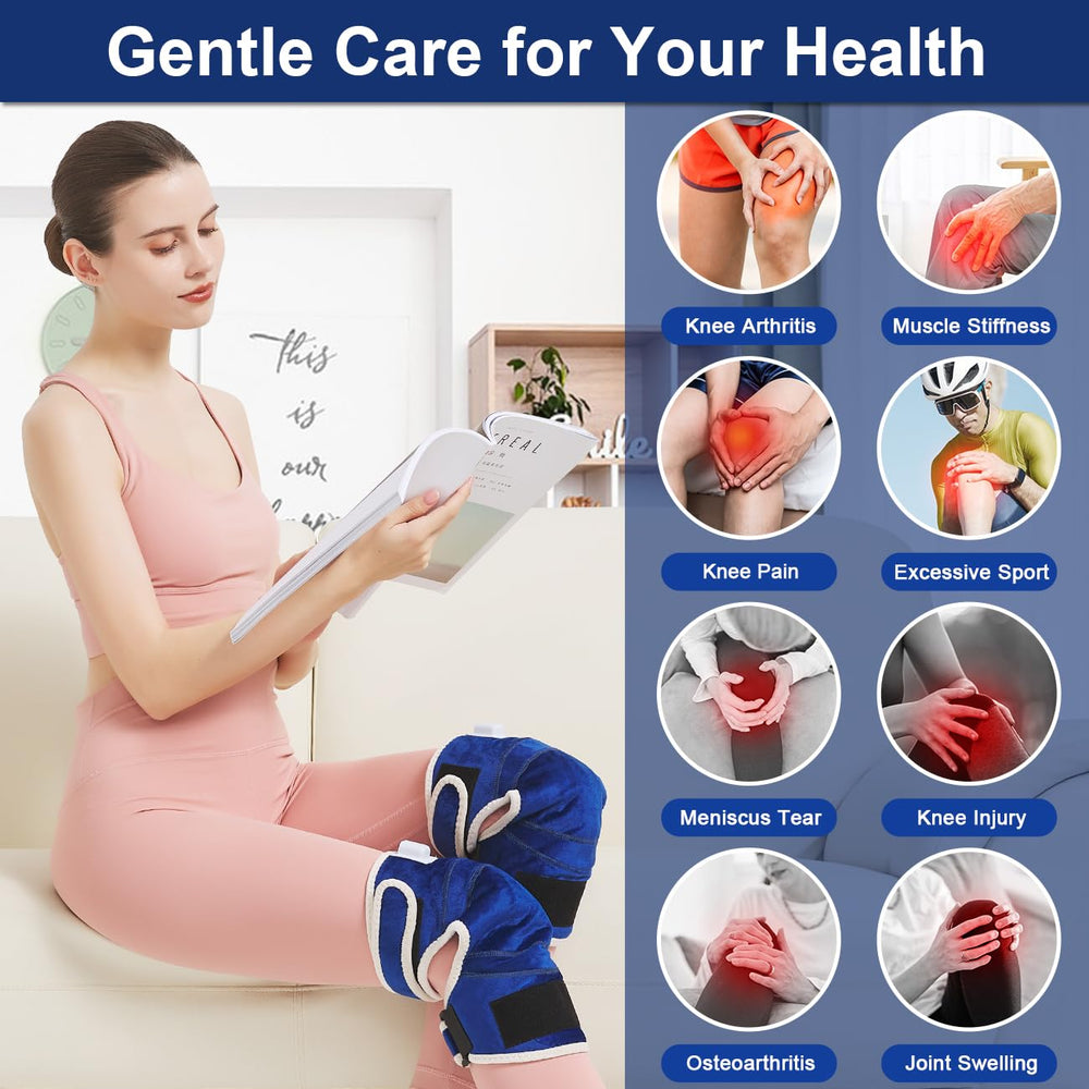 AOKESTE knee heating pad safety auto-off for worry-free use.