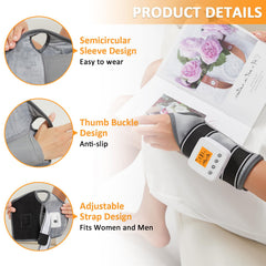 AOKESTE wrist heating pad wireless design enables movement during use.