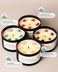 AOOVOO Citrine candle aroma promotes confidence and joy.