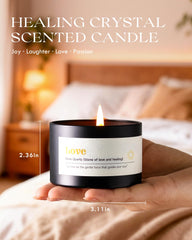 AOOVOO Crystal Energy Candle gift set boxed and ready for gifting