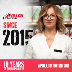 Apollon Nutrition Multivitamin bottle pour-cap close-up supports simple routine.