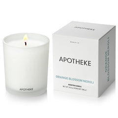 APOTHEKE Orange Blossom Neroli candle jar enhances any room with refined fragrance
