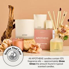APOTHEKE Santal Rock Rose Petite Candle rock rose floral focus ideal for intimate evenings