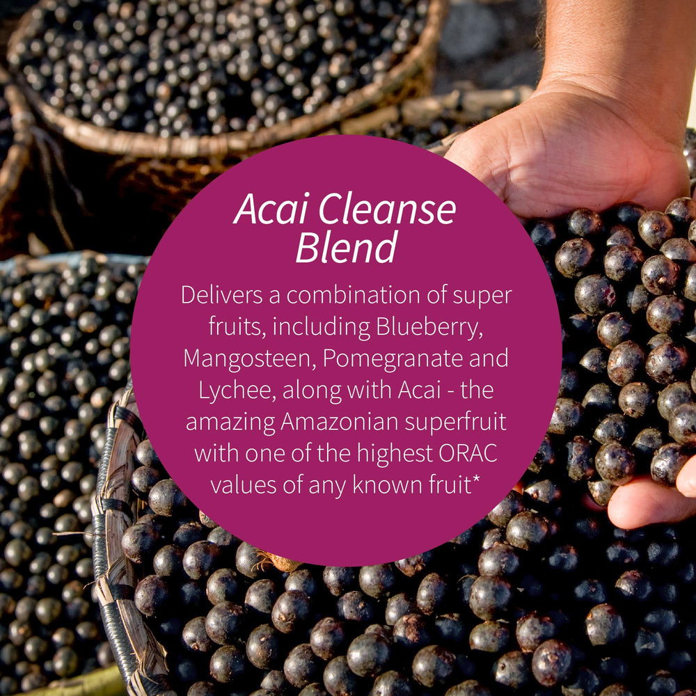 Applied Nutrition Acai Berry Cleanse packaging front promoting easy digestion support.