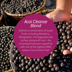 Applied Nutrition Acai Berry Cleanse packaging front promoting easy digestion support.