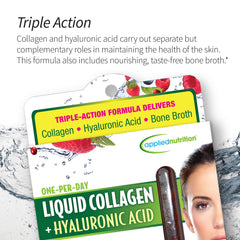 Applied Nutrition bottle with glass illustrating a smooth, hydrating ritual.