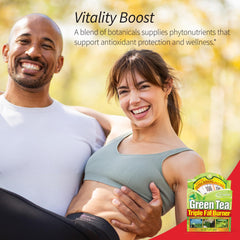 Applied Nutrition Green Tea Fat Burner fruit blend visuals suggest antioxidant support for daily wellness