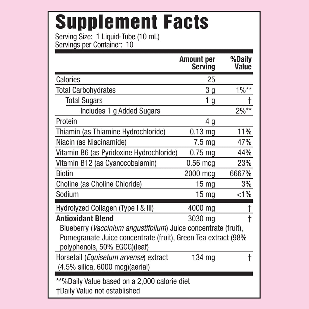 Applied Nutrition Liquid Collagen scoop in glass for easy daily use.