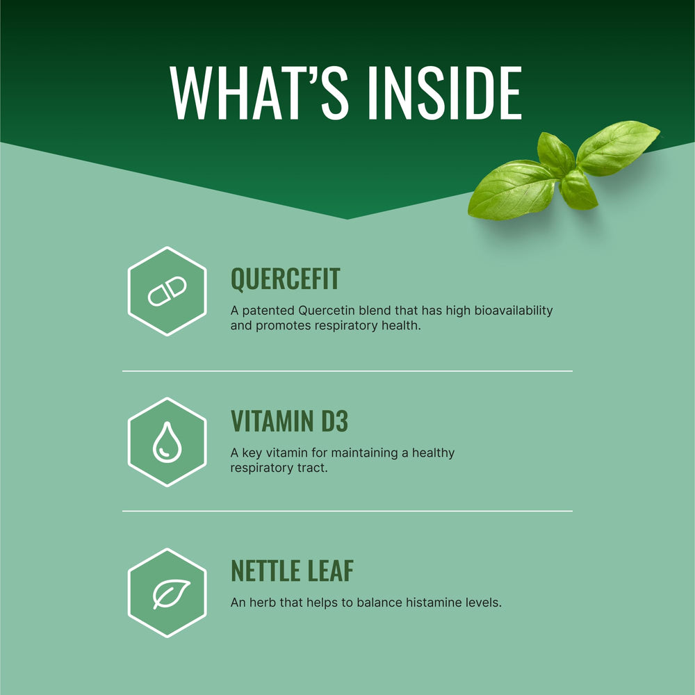 Approved Science Allergysyl label back detailing ingredients and directions