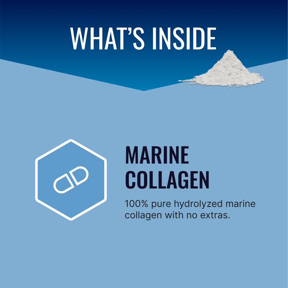 Approved Science Collagen Powder scoop view showing convenient serving for easy blending