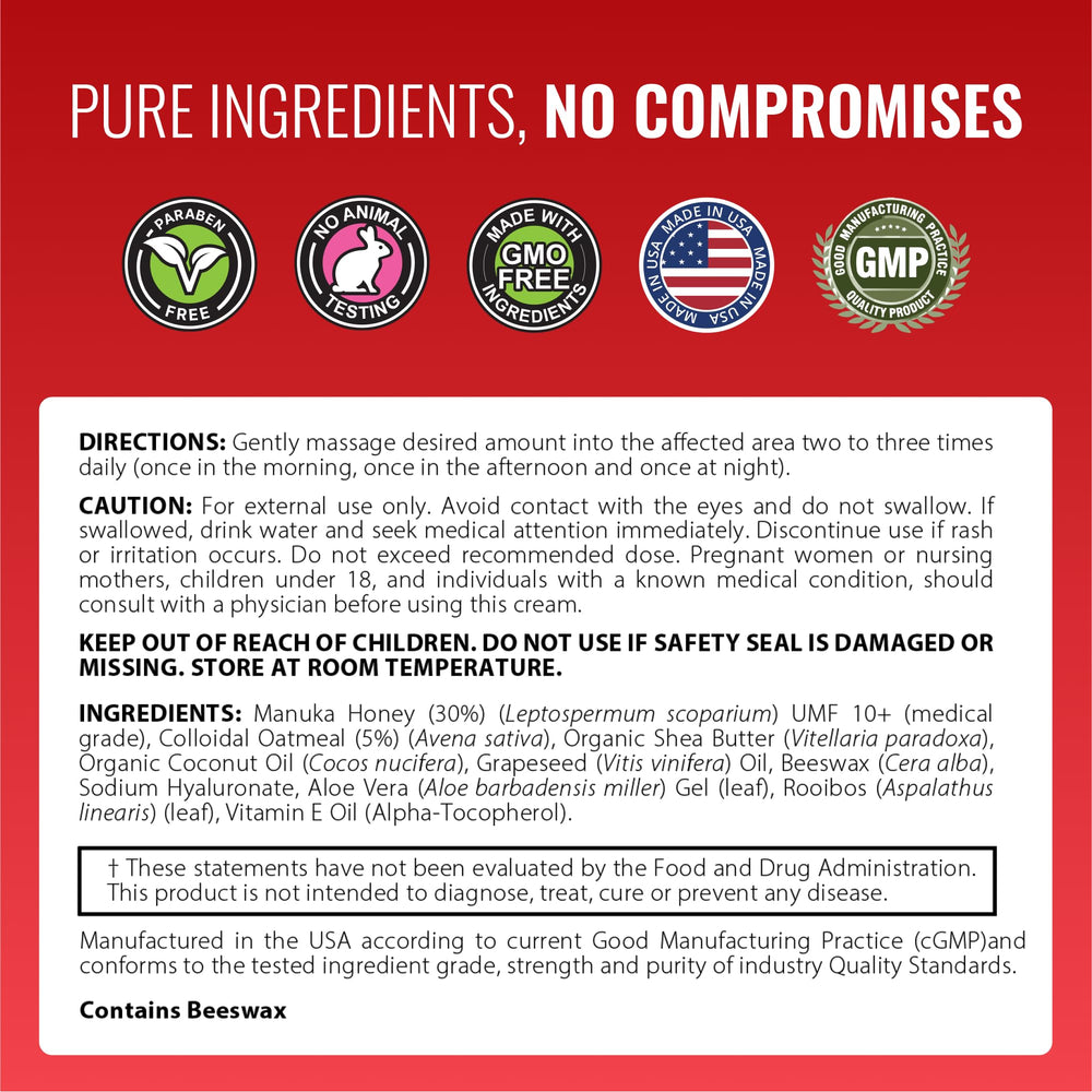 Made in USA in GMP-certified facility with third-party testing for Approved Science Eczaprin Balm.