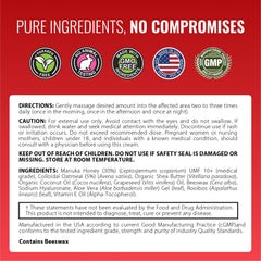 Made in USA in GMP-certified facility with third-party testing for Approved Science Eczaprin Balm.