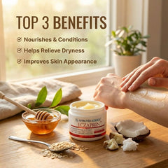 Eczaprin Balm with rooibos leaf blend for sensitive skin comfort.