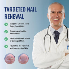 Approved Science Fungix Aloe Jojoba Vitamin E hydration blend visibly soothing dry nails.