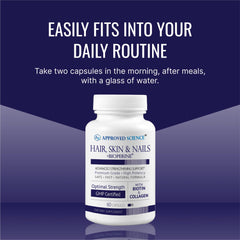 BioPerine highlight on Approved Science label indicating enhanced absorption potential.