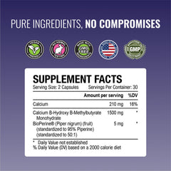 Approved Science HMB vegan capsules pack in a clean, allergen-conscious format