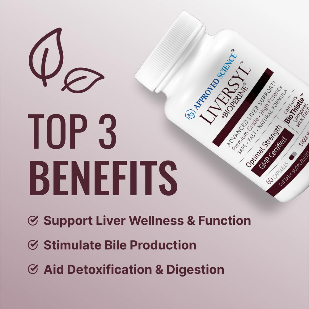 Approved Science Liversyl artichoke-extract capsule close-up for digestive support
