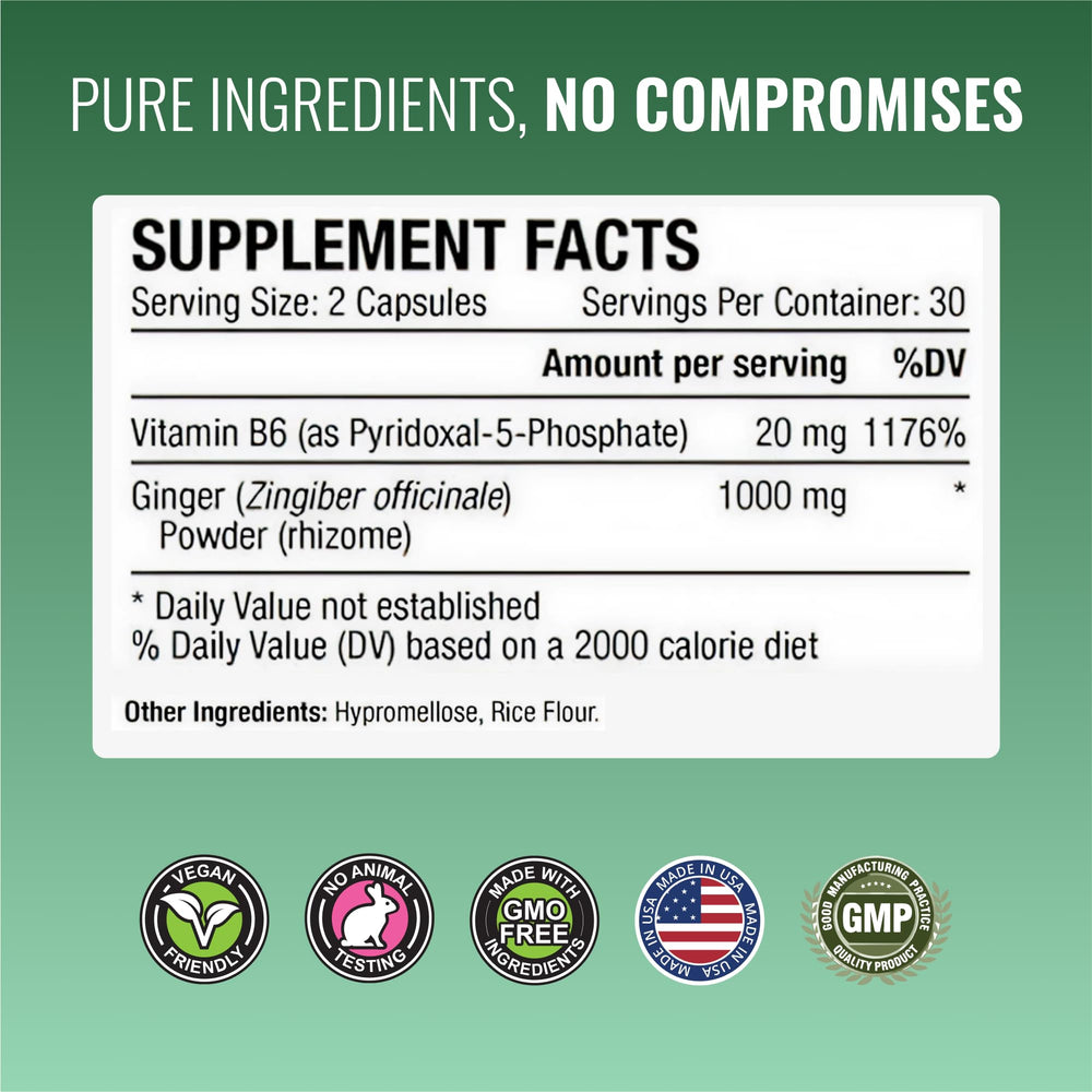 Approved Science Nauseprin bottle on counter ready for daily use.