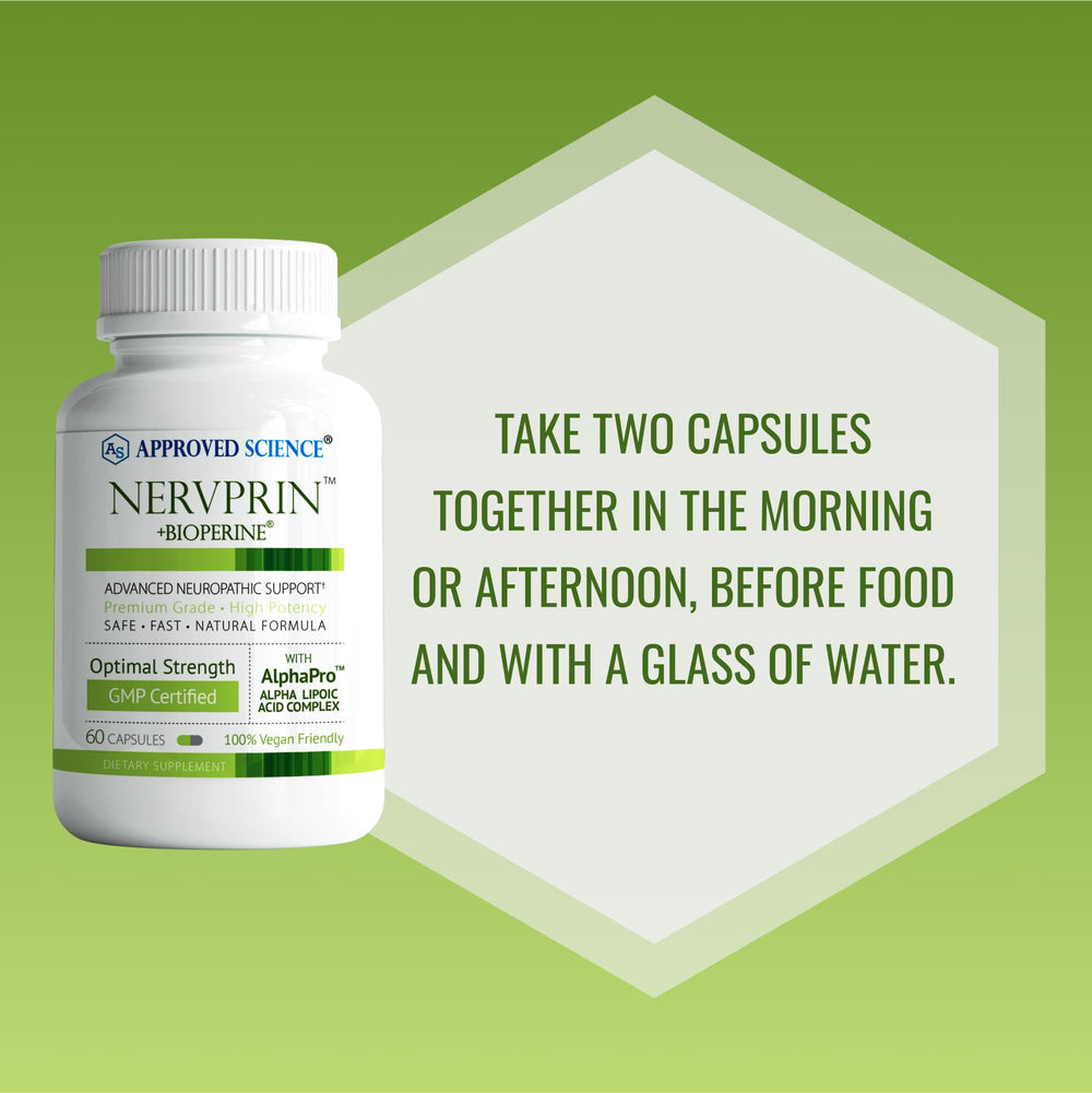 Vegan, cruelty-free, non-GMO certification icon for Nervprin.