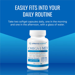 Approved Science Omega-3MD scene suggesting focus and mood support